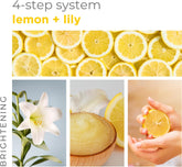 Be Care Love Spa Brightening Lemon + Lily with Kojic Acid 4-in-1 Packet Box